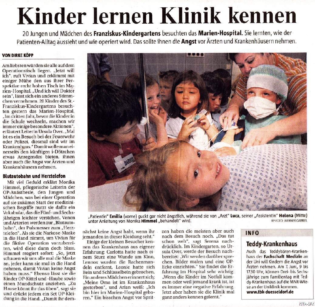Besuch des Marienhospitals am 26.05.2009
